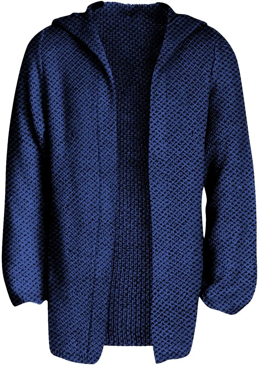 RTRDE Mens Long Jacket Cardigan Open Front Fall Casual Winter Warm Knit Sweater Coat Outwear, XL-5XL