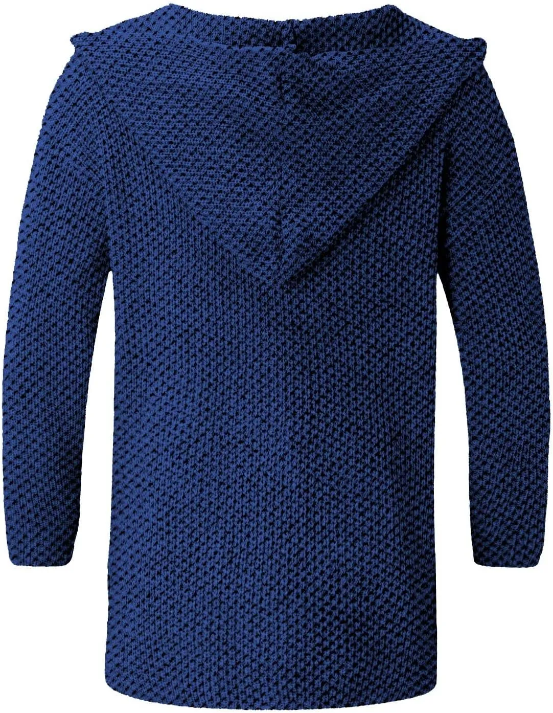 RTRDE Mens Long Jacket Cardigan Open Front Fall Casual Winter Warm Knit Sweater Coat Outwear, XL-5XL