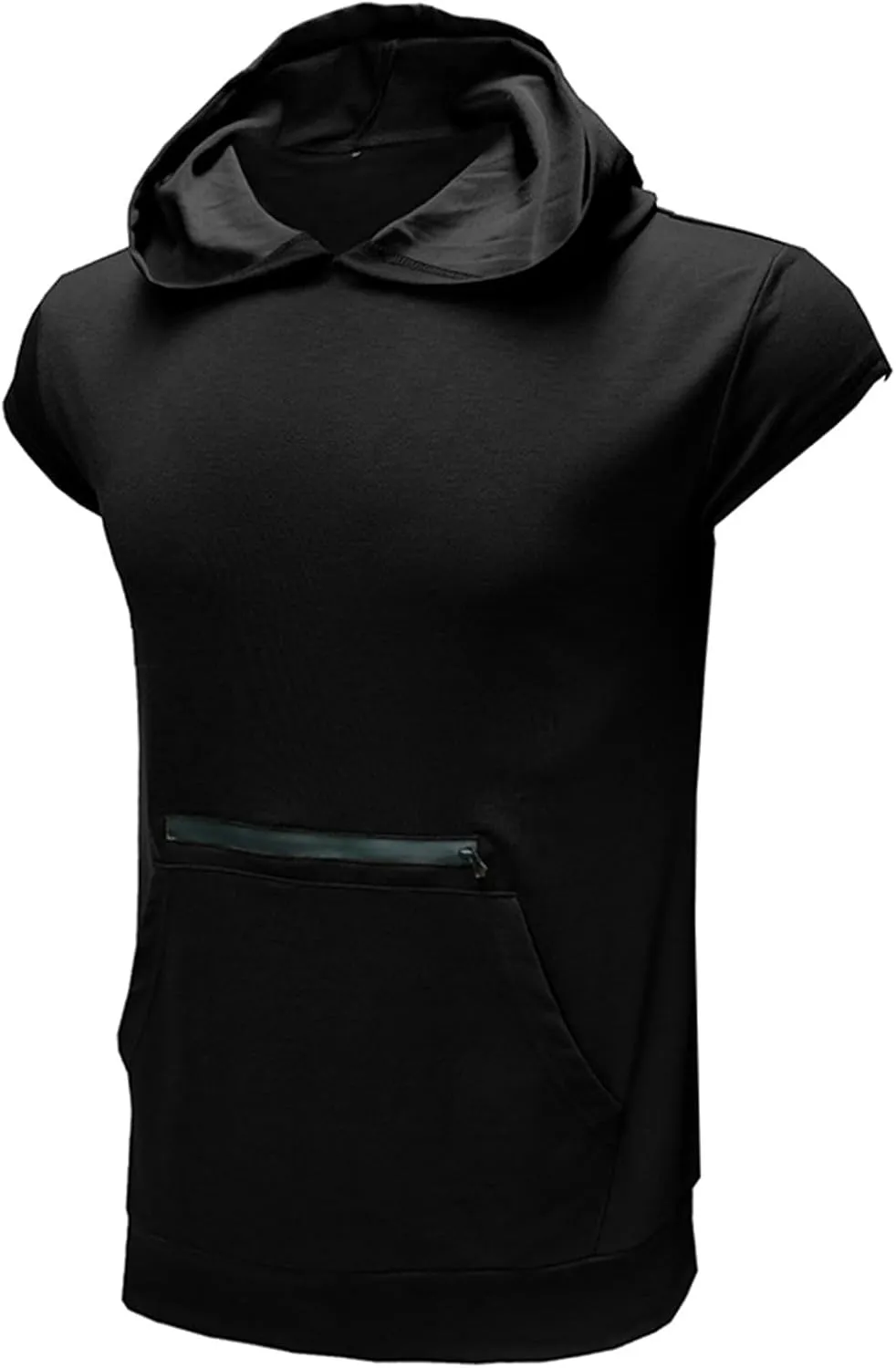 Sleeveless Hoodies for Men Workout Hooded Tank Tops Bodybuilding Muscle Cut Off T Shirt Gym Training Hoodies Shirts