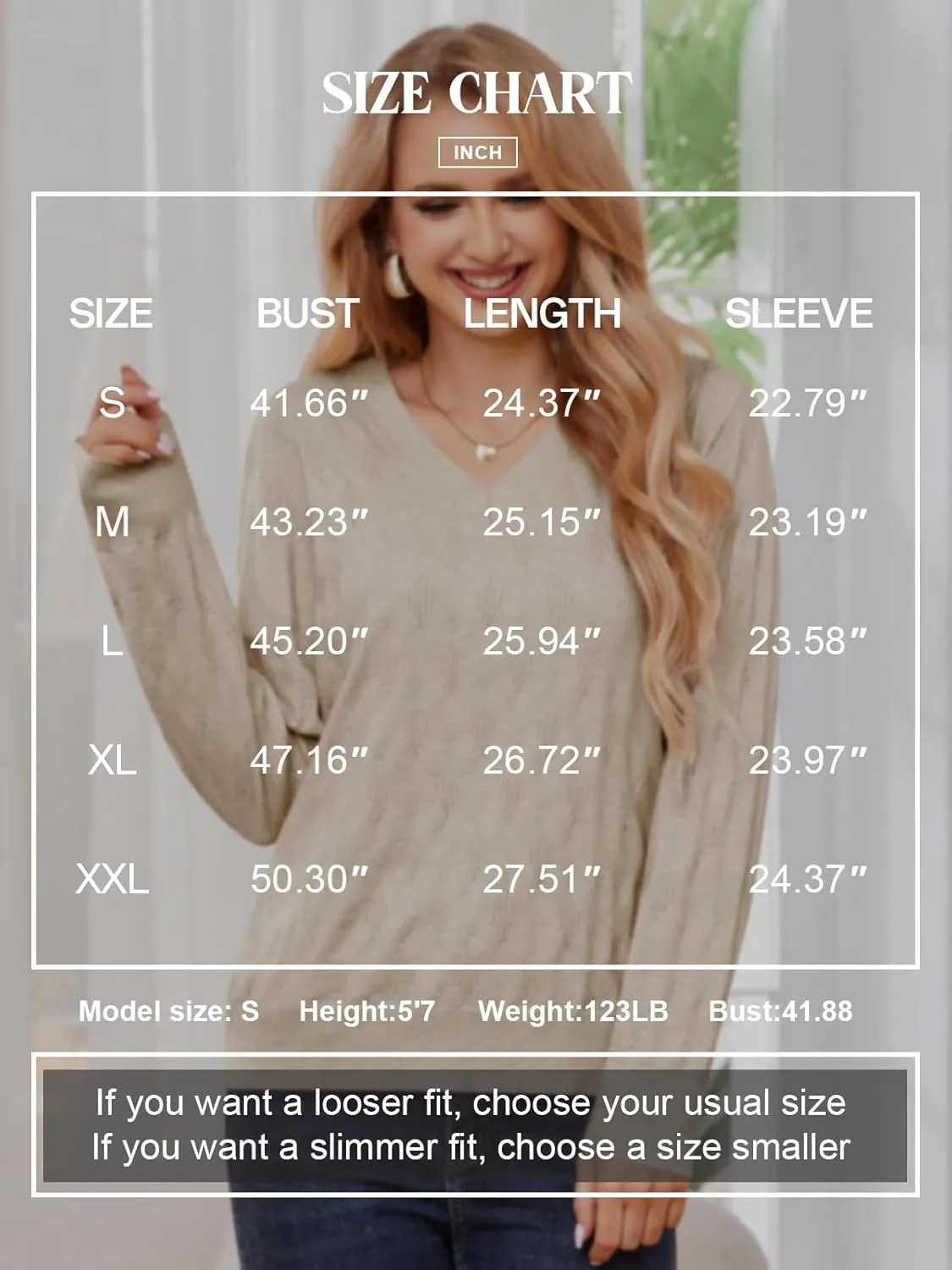 Sweaters for Women 2025 Spring Long Sleeve Lightweight Oversized Casual Classic V Neck Fashion Pullover Sweaters