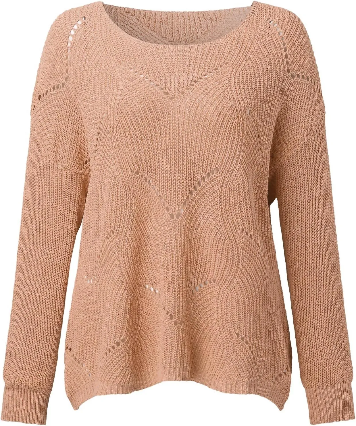 Sweaters for Women Fit Lightweight Long Sleeve Turtleneck Sweater Fall Sweaters Round Neck Oversized Sweater for