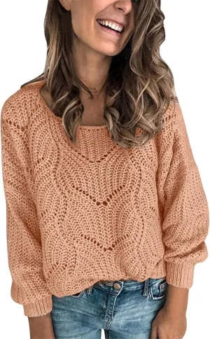 Sweaters for Women Fit Lightweight Long Sleeve Turtleneck Sweater Fall Sweaters Round Neck Oversized Sweater for
