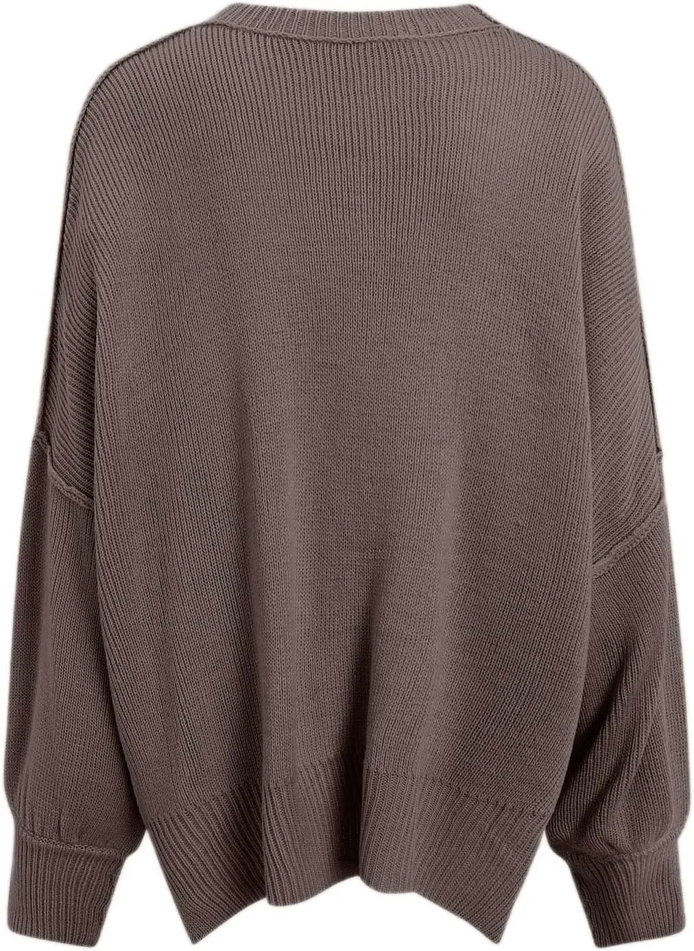 Sweaters for Women Side Slit Trendy Long Sleeve Half Turtleneck Pullover Oversized Lantern Knit Sweater Tops
