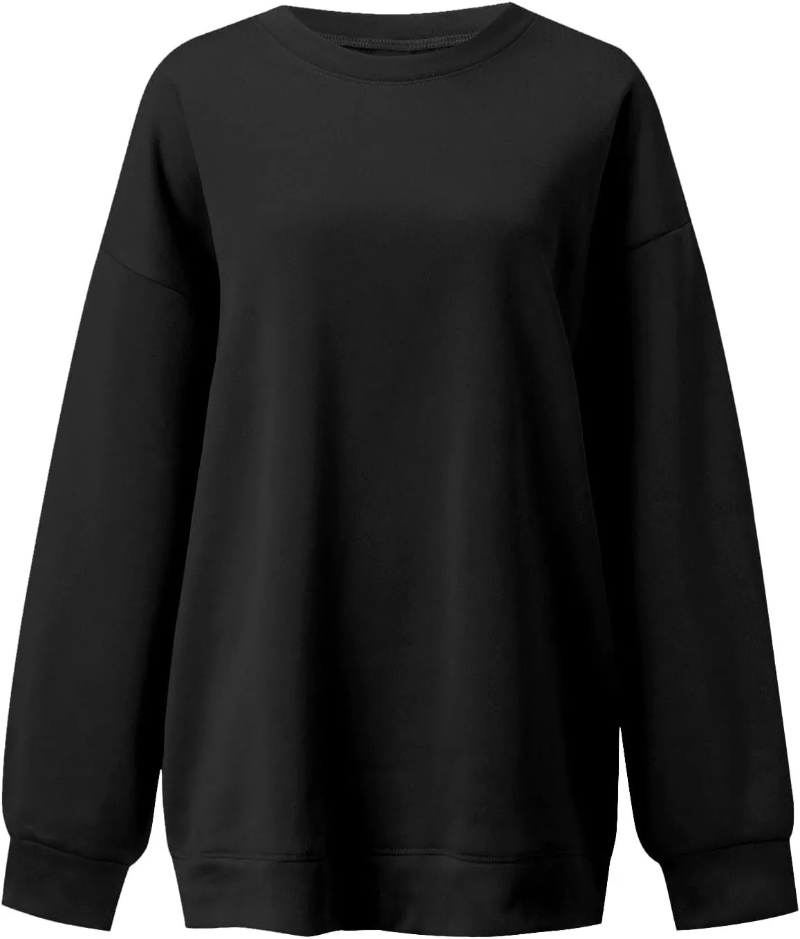 Sweatshirt for Women Fall and Winter Solid off Shoulder Women's Pullover Tops Oversized Hoodies for Women Plus Size