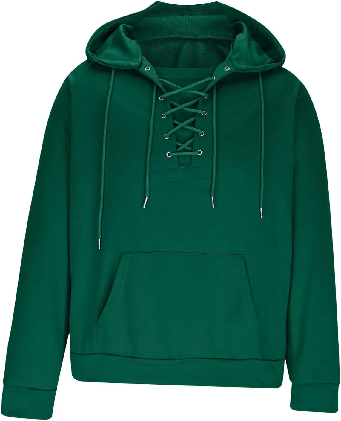 Tactical Hoodies for Men Military Lace Up Vintage Pullover Long Sleeve Casual Trendy Fashion Hooded Sweatshirts
