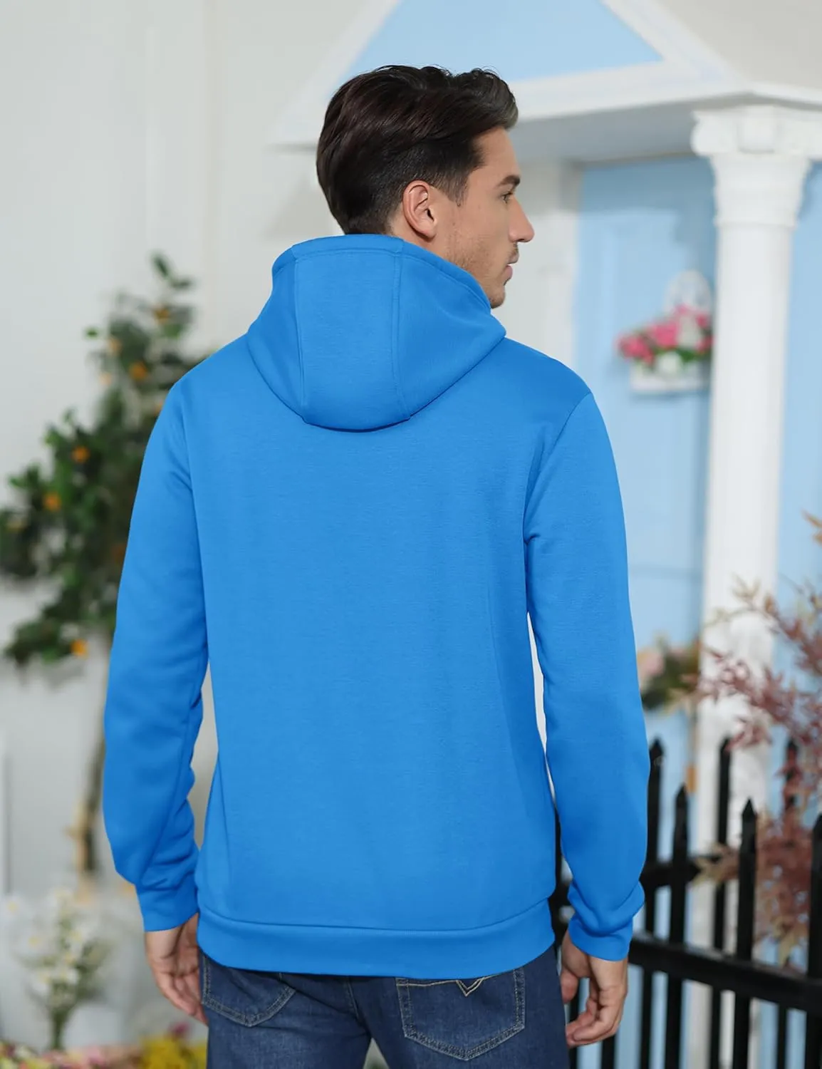 TACVASEN Men's Athletic Hoodies Fleece Lined Sweatshirt Pullover Soft Casual Hooded Sweatshirt with Pocket