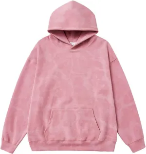 Tie Dye Sweatshirt for Men 2024 Fall Winter Fashion Long Sleeve Hoodies with Pocket Soft Comfy Loose Oversized Tops