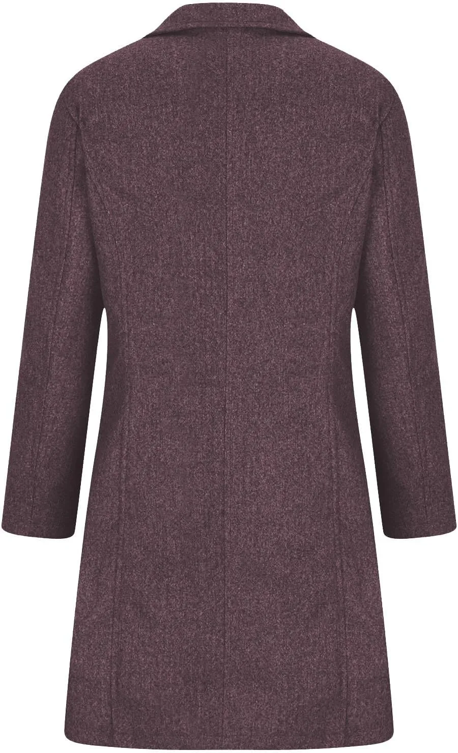 Trench Coat Women Single Breasted Long Coat Wool Blend Peacoat Plus Size Dressy Jackets Casual Fall Winter Coats
