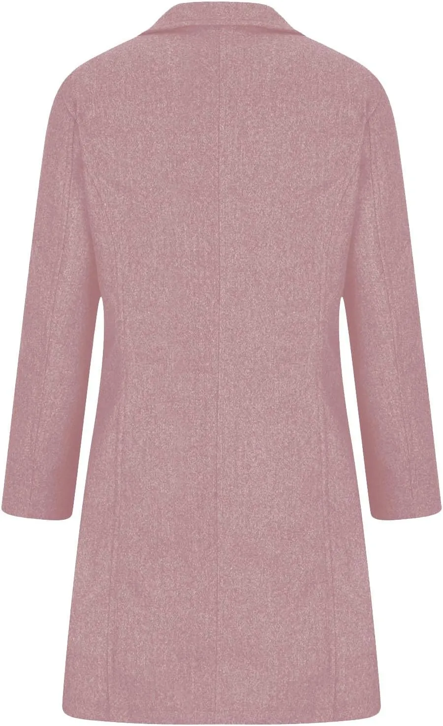 Trench Coat Women Single Breasted Long Coat Wool Blend Peacoat Plus Size Dressy Jackets Casual Fall Winter Coats