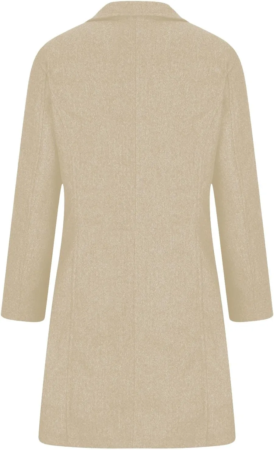 Trench Coat Women Single Breasted Long Coat Wool Blend Peacoat Plus Size Dressy Jackets Casual Fall Winter Coats