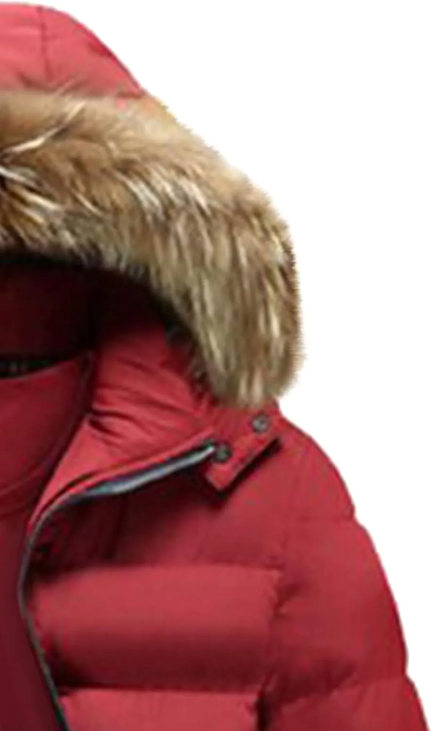 tuduoms Mens Vintage Puffer Jacket Hooded Slim Fit Warm Winter Quilted Down Coat Water-Resistant Padded Bubble Outwear