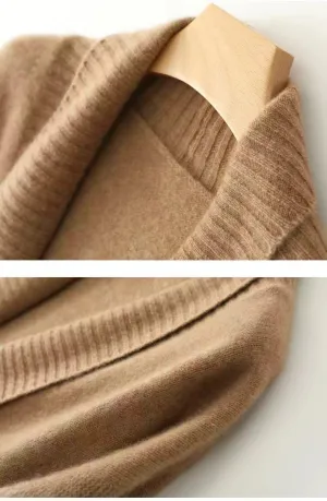 Welity Womens Oversized Cardigans Knit Open Front Cardigan Sweater with Pockets