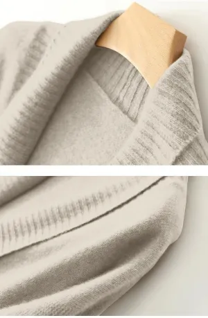 Welity Womens Oversized Cardigans Knit Open Front Cardigan Sweater with Pockets