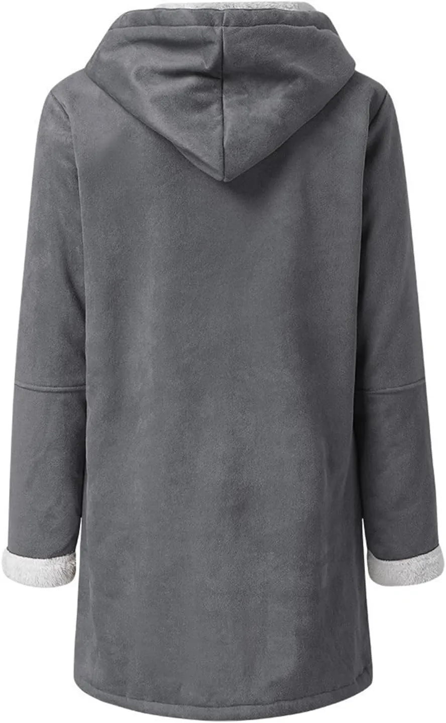 Winter Coats for Women Plus Size Fleece Lined Jackets Oversized Hooded Parka Peacoats Winter Warm Outerwear