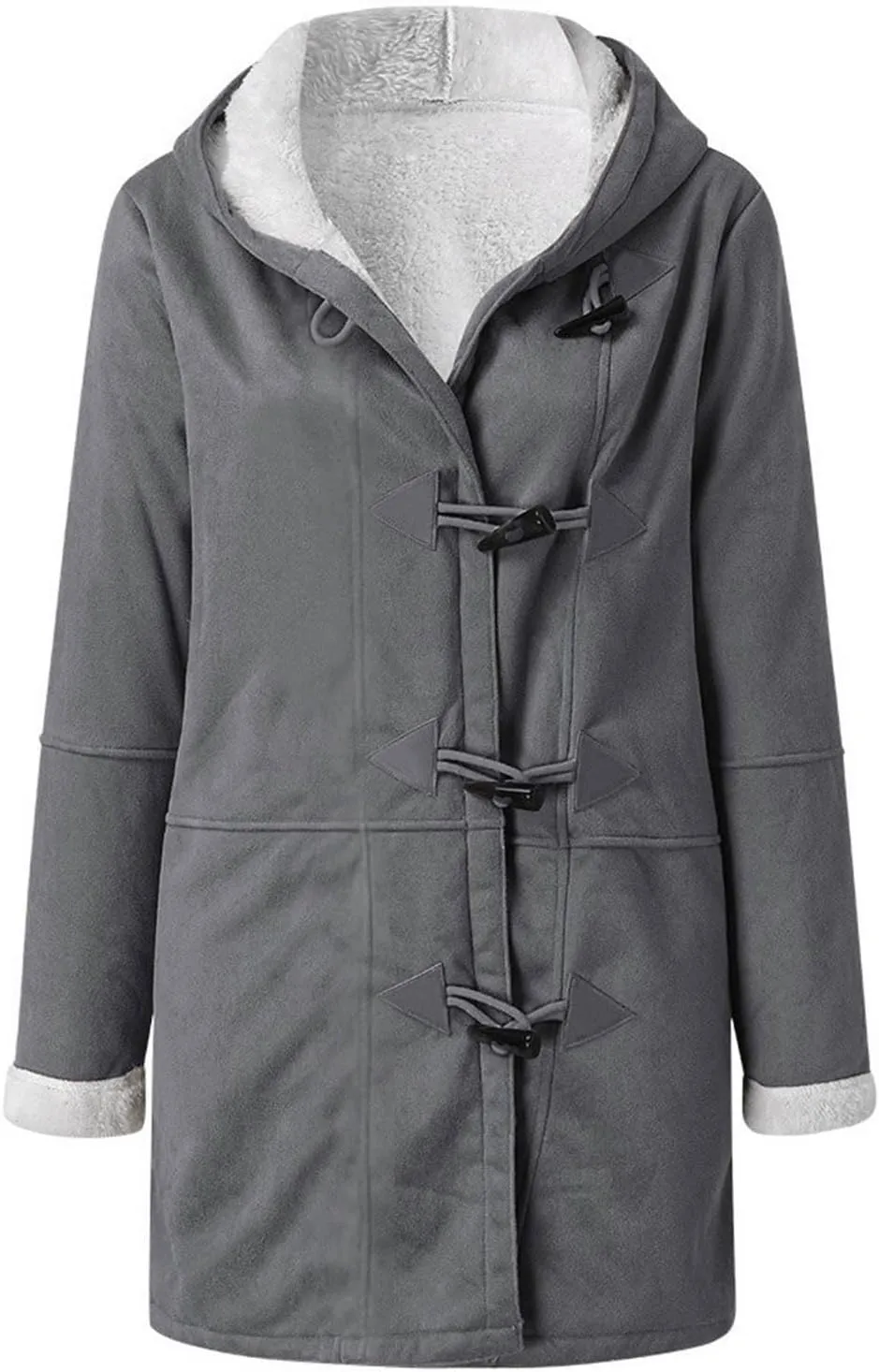 Winter Coats for Women Plus Size Fleece Lined Jackets Oversized Hooded Parka Peacoats Winter Warm Outerwear