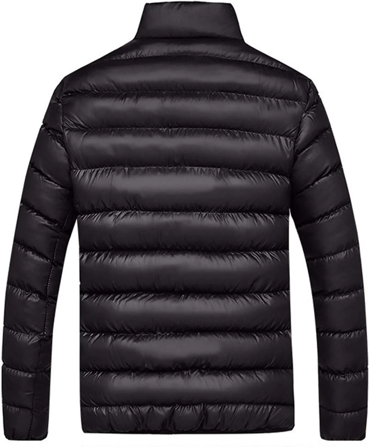 Winter Jackets for Men, Men's Puffer Jacket Lightweight Warm Packable Winter Coats Water-Resistant Solid Color Jacket
