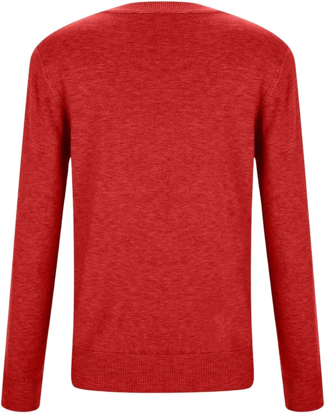 Women Cropped Pullover Sweatshirt Solid Crewneck Long Sleeve Knitted Pullover Sweater Casual Loose Fit Outfits