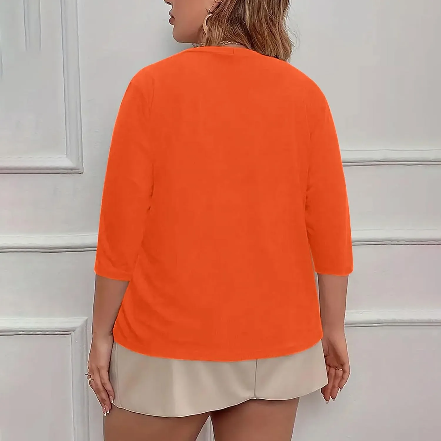 Women's 2024 Lightweight Short Sleeve V Neck Cardigans Sweaters Cropped Open Front Knit Crochet Bolero Shrugs Tops