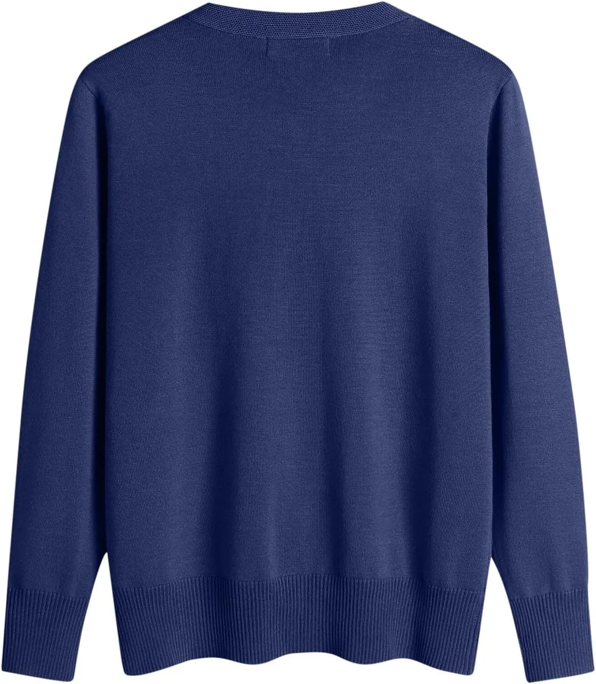 Womens Button Down Sweaters Lightweight Open Front Cardigan V Neck Long Sleeve Knitted Fall Tops Soft Outwear Sweater