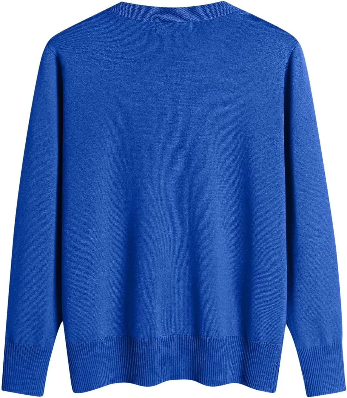 Womens Button Down Sweaters Lightweight Open Front Cardigan V Neck Long Sleeve Knitted Fall Tops Soft Outwear Sweater