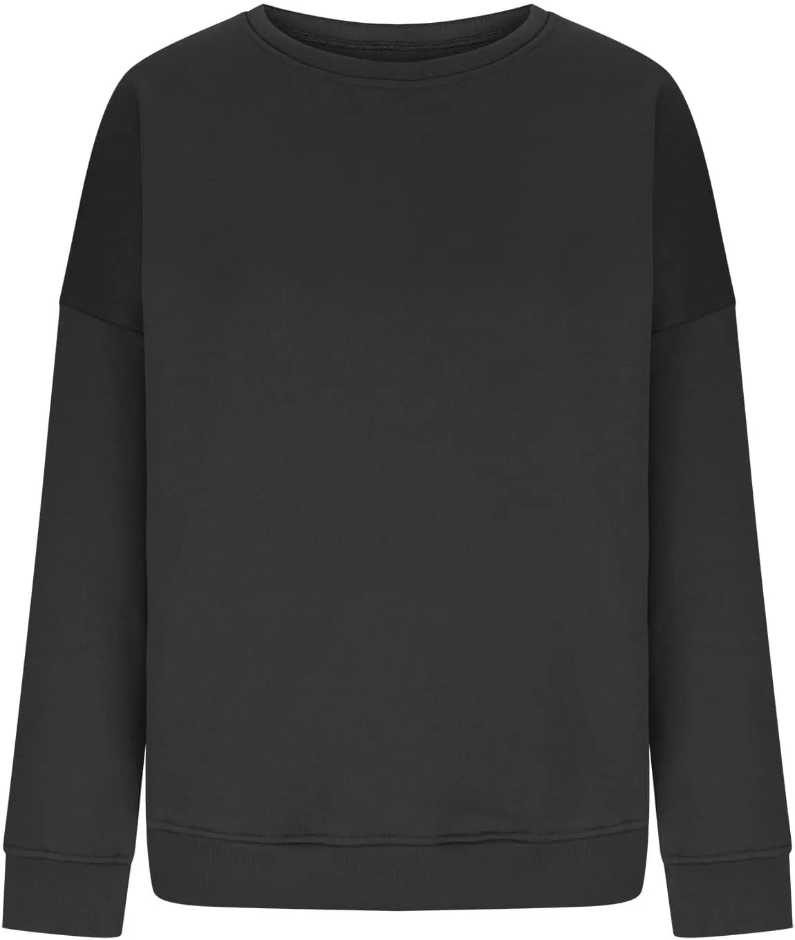 Womens Crewneck Sweatshirt Fall Fleece Oversized Sweatshirt for Women Loose Fit Long Sleeve Pullover Sweaters