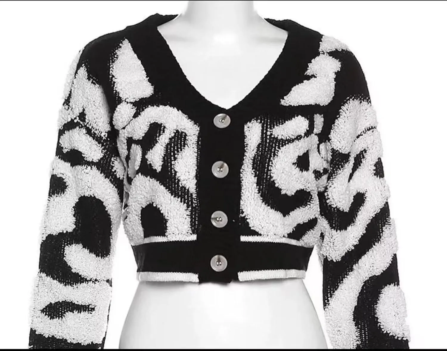 Womens Cute Button Up Cardigans Long Sleeve Open Front Cable Knit Color Block Short Cardigans Sweaters Outerwear Coats