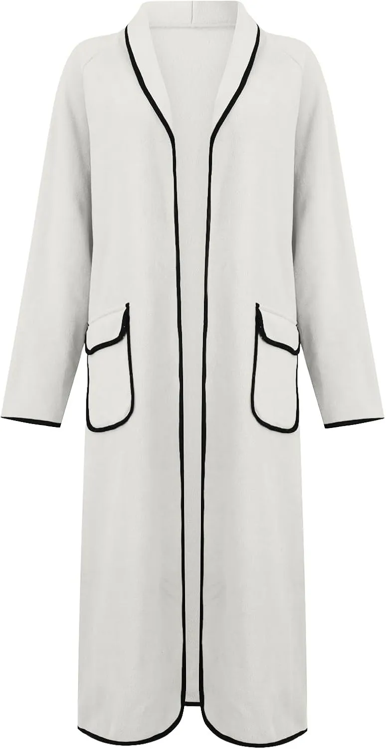 Women's Fall Coats 2025 Coats Double Breasted Slim Long Trench Coat With Belt Warm Winter Overcoat, M-2XL