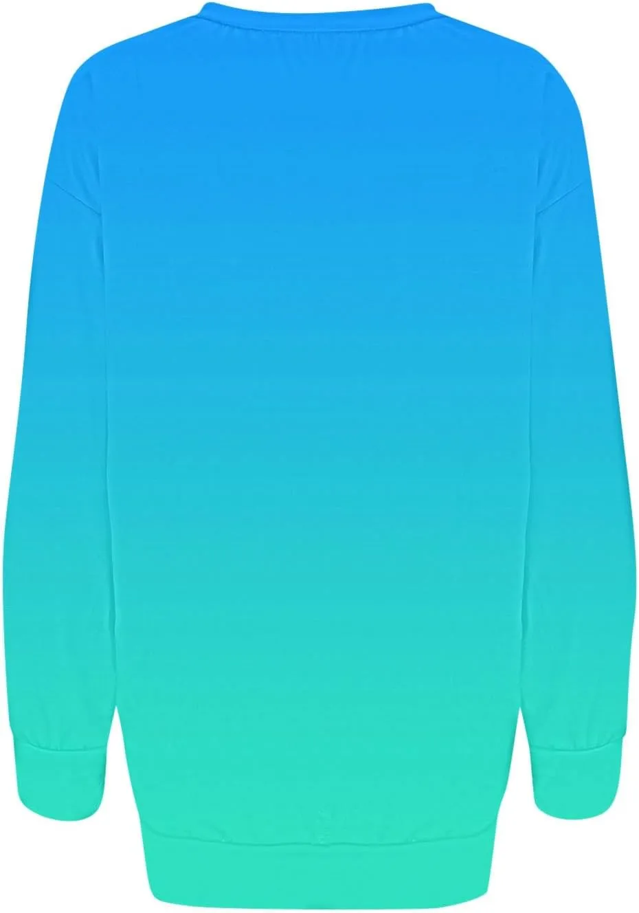 Womens Fall Fashion Sweatshirt Long Sleeve Crewneck Graphic Pullover Trendy Gradient Color Tops Comfort Winter Clothes