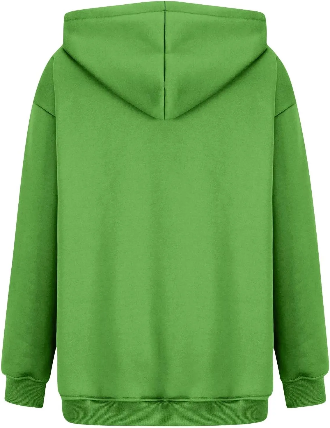 Women's Fall Winter Oversized Hooded Casual Trendy Long Sleeve Solid Loose Fleece Sweatshirt With Pockets, S-2XL