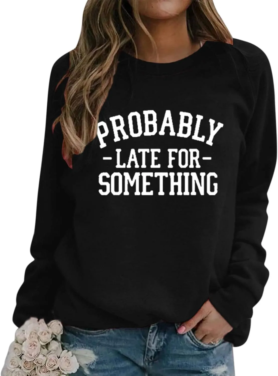 Women's Fashion Sweatshirt Letter Print Long-sleeved Hooded Sweatshirt Casual Soft And Temperament Blouse Pullover