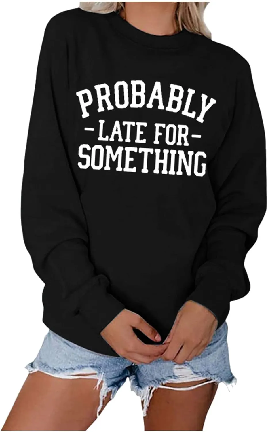 Women's Fashion Sweatshirt Letter Print Long-sleeved Hooded Sweatshirt Casual Soft And Temperament Blouse Pullover