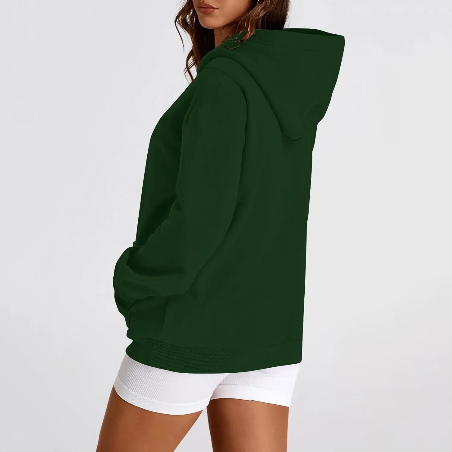 Womens Hoodie Pullover Trendy Oversized Hooded Seweatshirts with Pockets Comfy Soft Hoodies Y2k Clothes Outfits