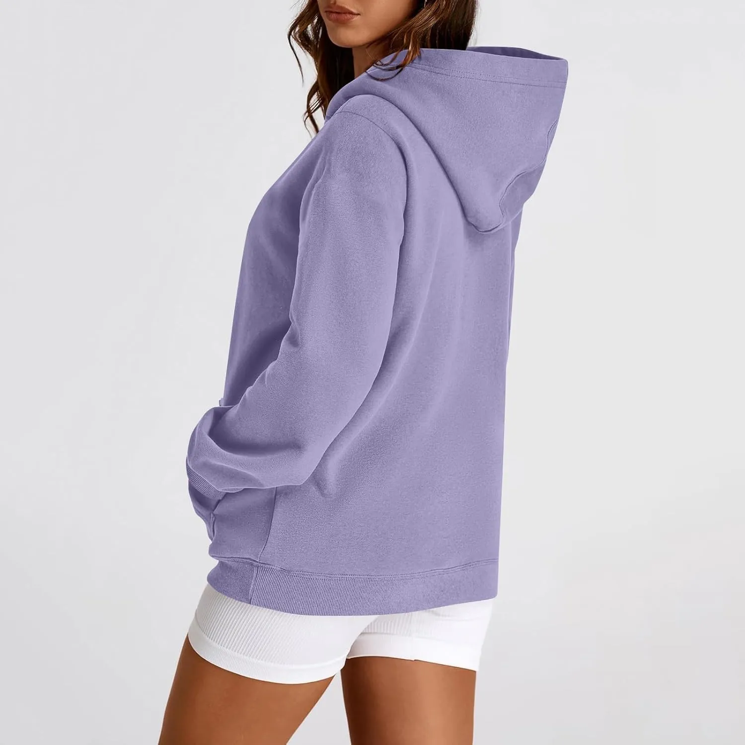 Womens Hoodie Pullover Trendy Oversized Hooded Seweatshirts with Pockets Comfy Soft Hoodies Y2k Clothes Outfits