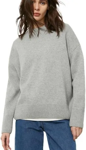 Women's Lightweight Soft Petite Crewneck Lightweight Solid Plain Sweaters Fall Winter Pullover Jumper Tops