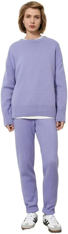 Women's Lightweight Soft Petite Crewneck Lightweight Solid Plain Sweaters Fall Winter Pullover Jumper Tops