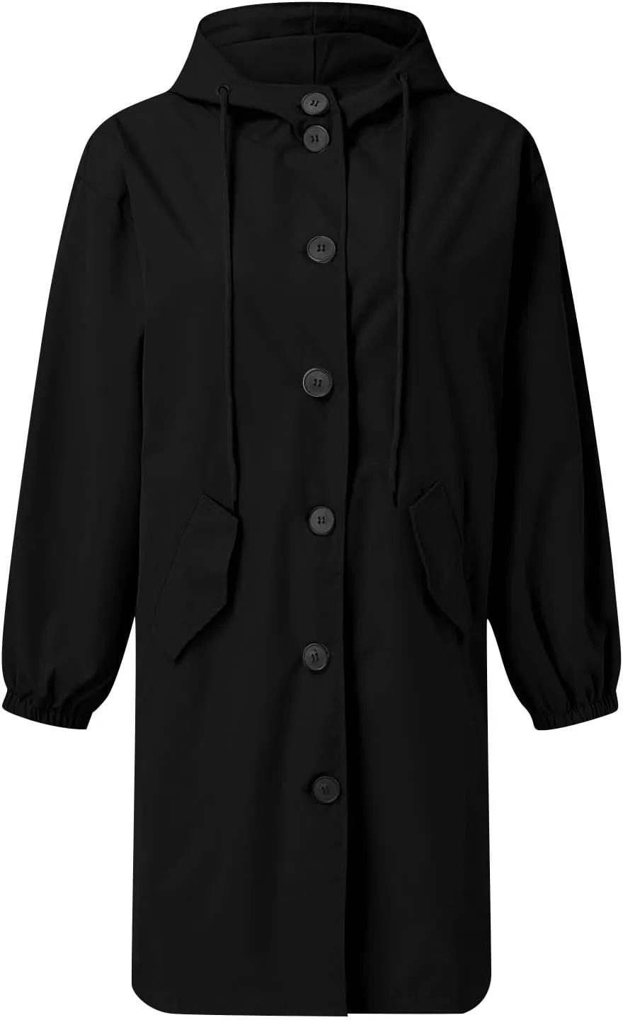 Womens Lightwight Loose Fit Long Jackets Long Sleeve Button Down Oversized Windbreaker Casual Open Front Cardigans