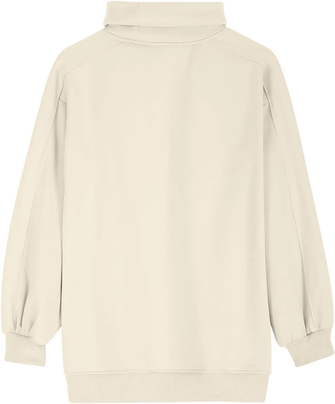 Women's Long Sleeve Cowl Neck Sweatshirt Oversized Pullover Casual Loose Sweatshirts Plus Size Soft Tunic Tops