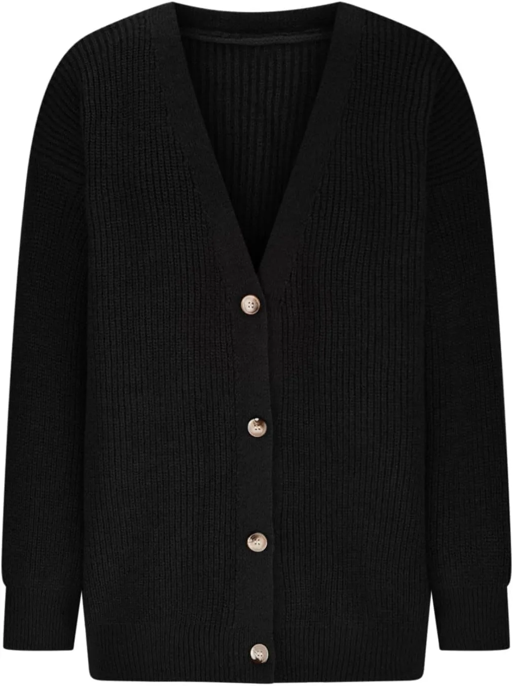 Women's Oversized Cable Knit Sweaters Long Sleeve Button up Chunky Cardigan Casual Fashion Outwear