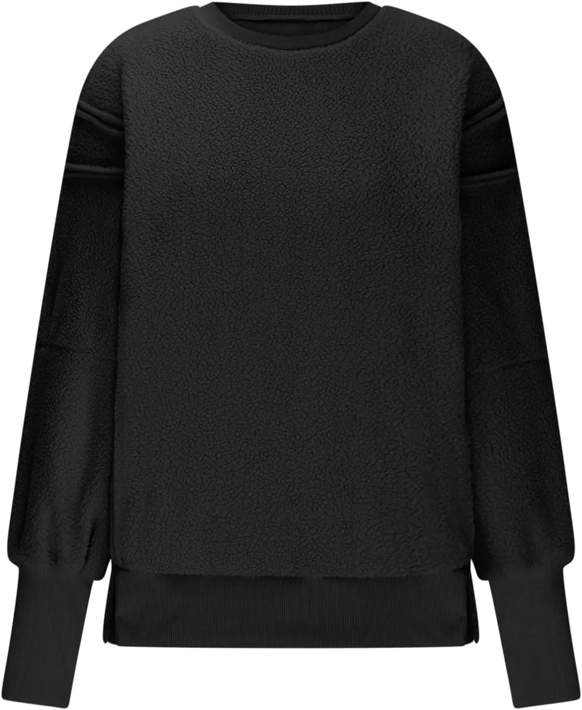 Women's Oversized Crewneck Sweatshirts Trendy Long Sleeve Fleece Pullover Fall Fashion Tops Comfort Winter Clothes