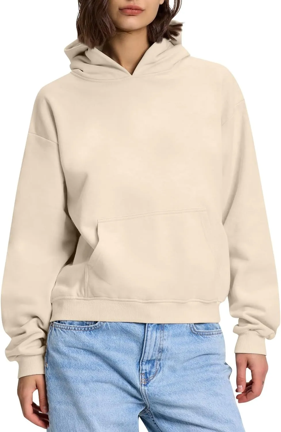 Womens Oversized Hoodies Lightweight Fleece Sweatshirts Long Sleeve Tops Pullover Fall Outfits Winter Clothes