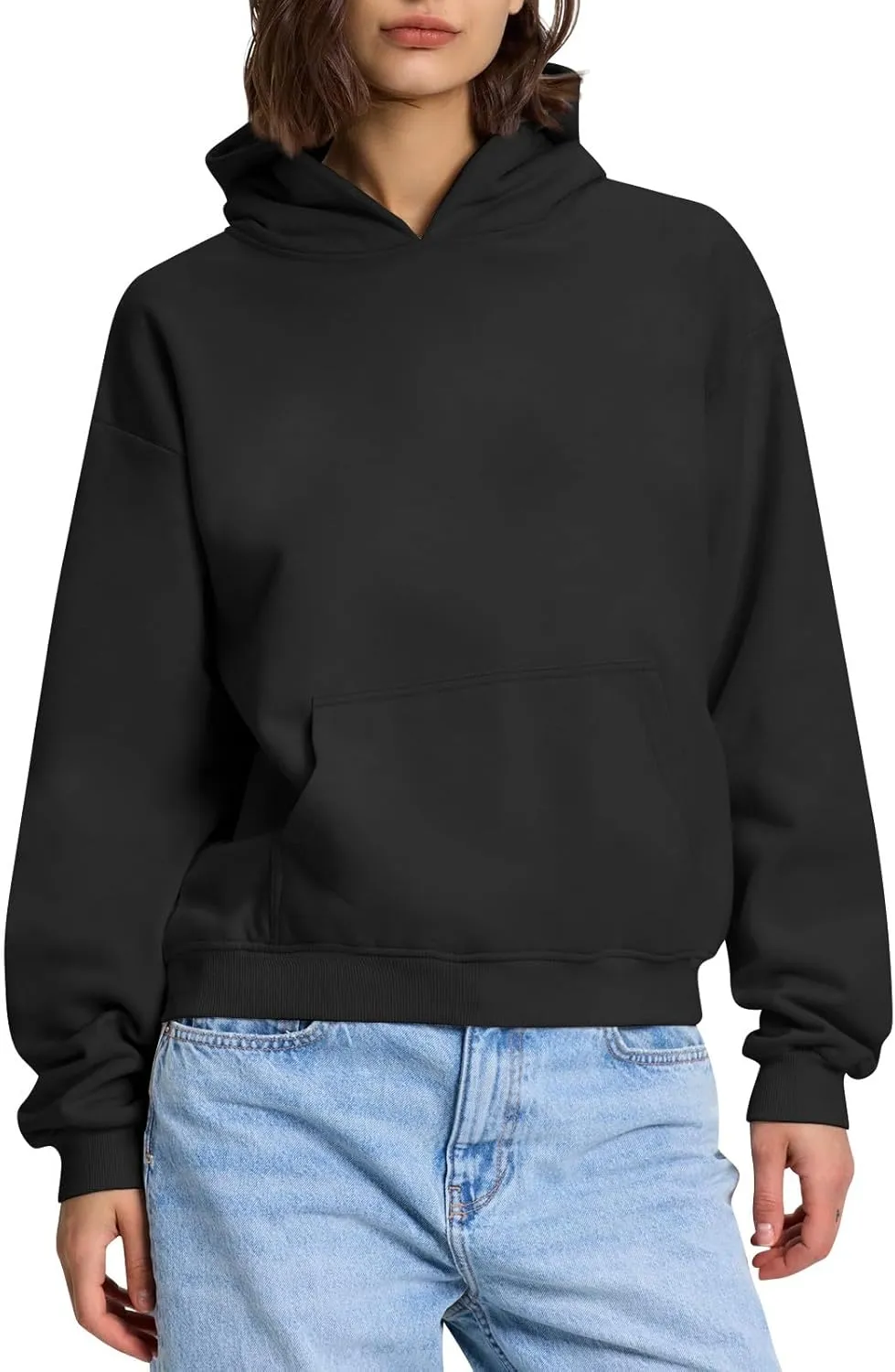 Womens Oversized Hoodies Lightweight Fleece Sweatshirts Long Sleeve Tops Pullover Fall Outfits Winter Clothes