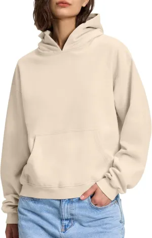 Womens Oversized Hoodies Lightweight Fleece Sweatshirts Long Sleeve Tops Pullover Fall Outfits Winter Clothes