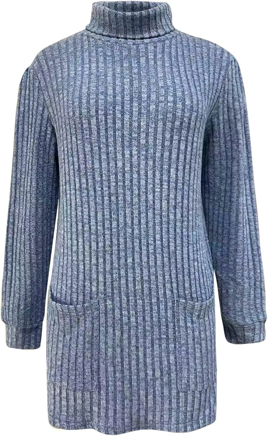 Womens Oversized Turtleneck Sweaters Mock Neck Slim Fit Ribbed Knit Pullover Jumpers Tunic Sweaters for Leggings
