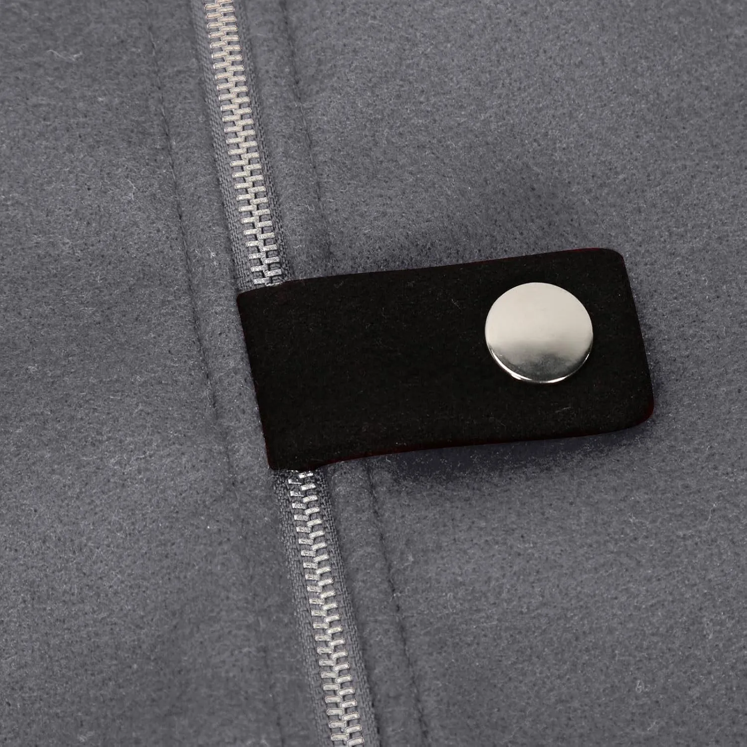 Womens Plus Size Peacoat Jacket Wool Blend Jacket Stand Collar Zip Up Jacket Loose Coat Batwing Long Sleeve Cardigan