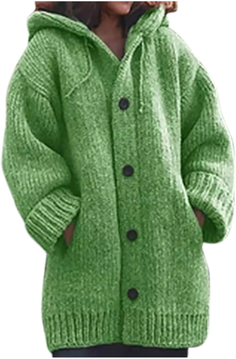Womens Plus Size Sweaters Cardigan Cable Knit Chunky Sweaters Cardigans Fall Open Front Cardigan Sweaters Outerwears