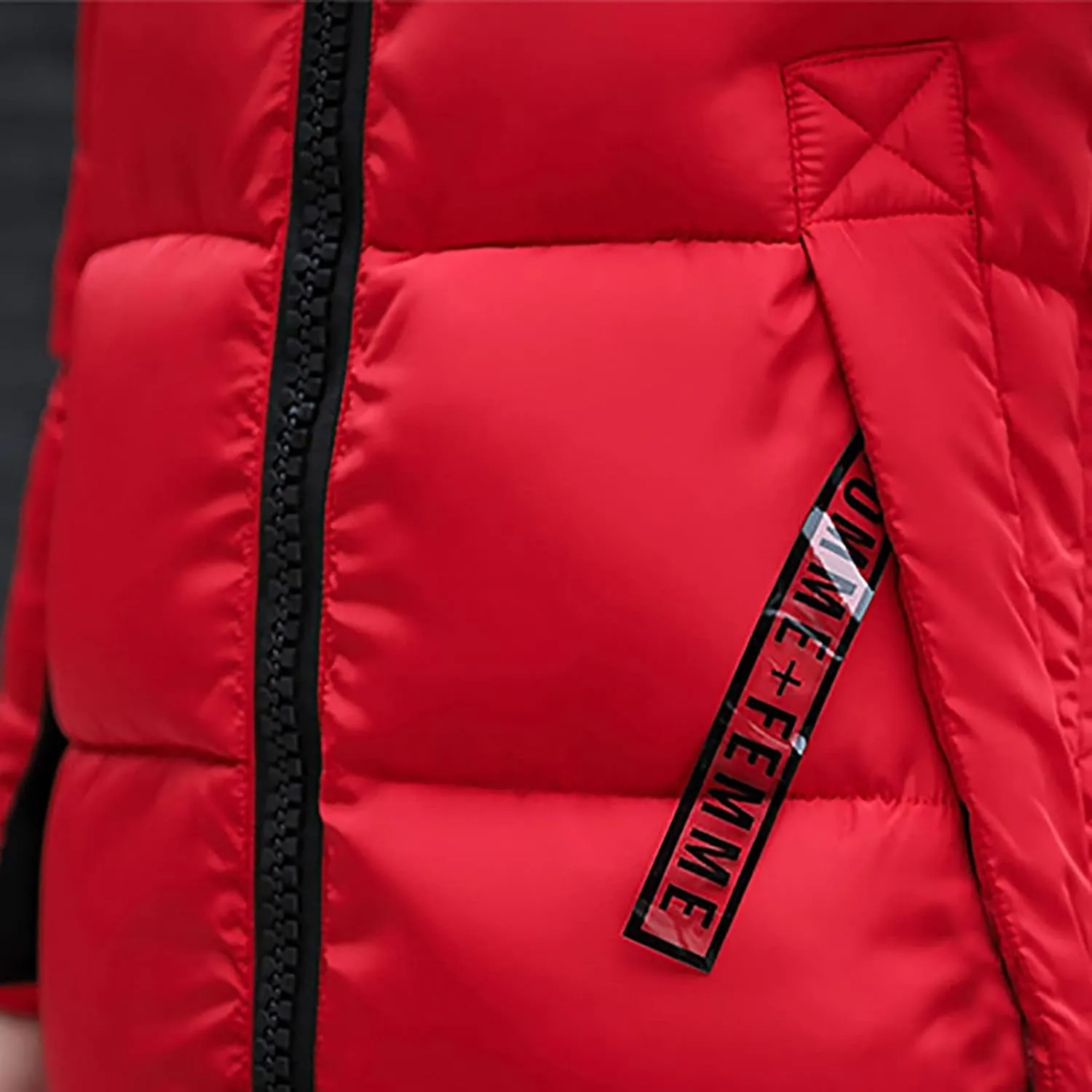 Womens Puffer Jacket Packable Down Coat Button Padded Quilted Outwear With Faux Fur Hood Thicken Fleece Lined Jackets