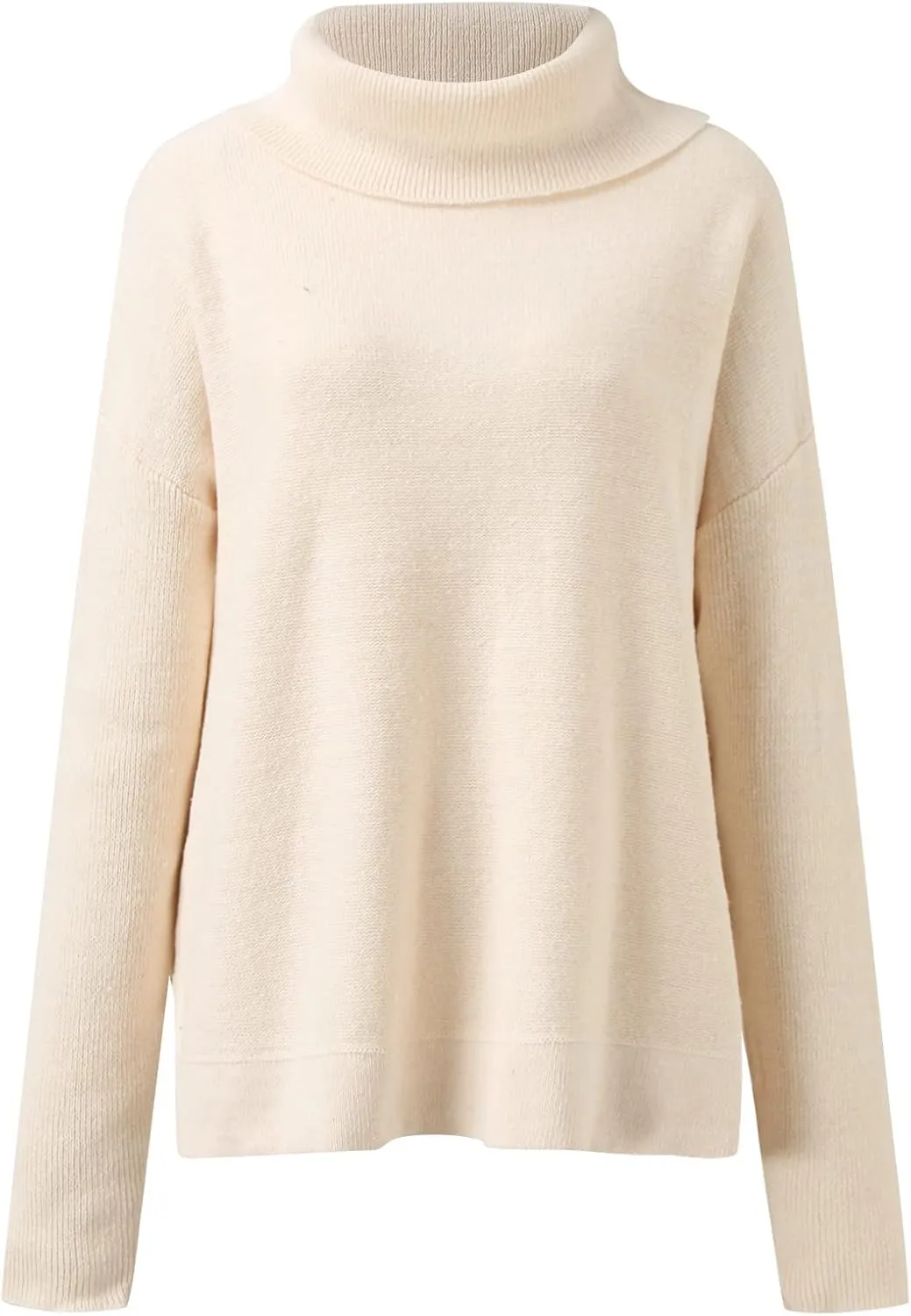 Women's Sweaters Turtleneck Batwing Sleeve Loose Oversized Sweaters Chunky Knitted Pullover Streetwear Western Adult