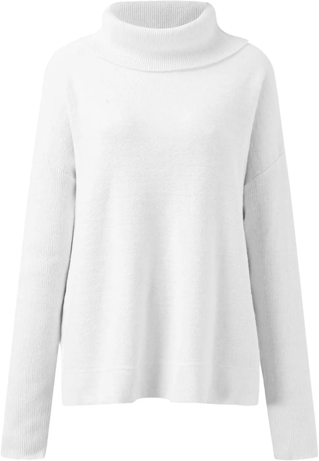 Women's Sweaters Turtleneck Batwing Sleeve Loose Oversized Sweaters Chunky Knitted Pullover Streetwear Western Adult