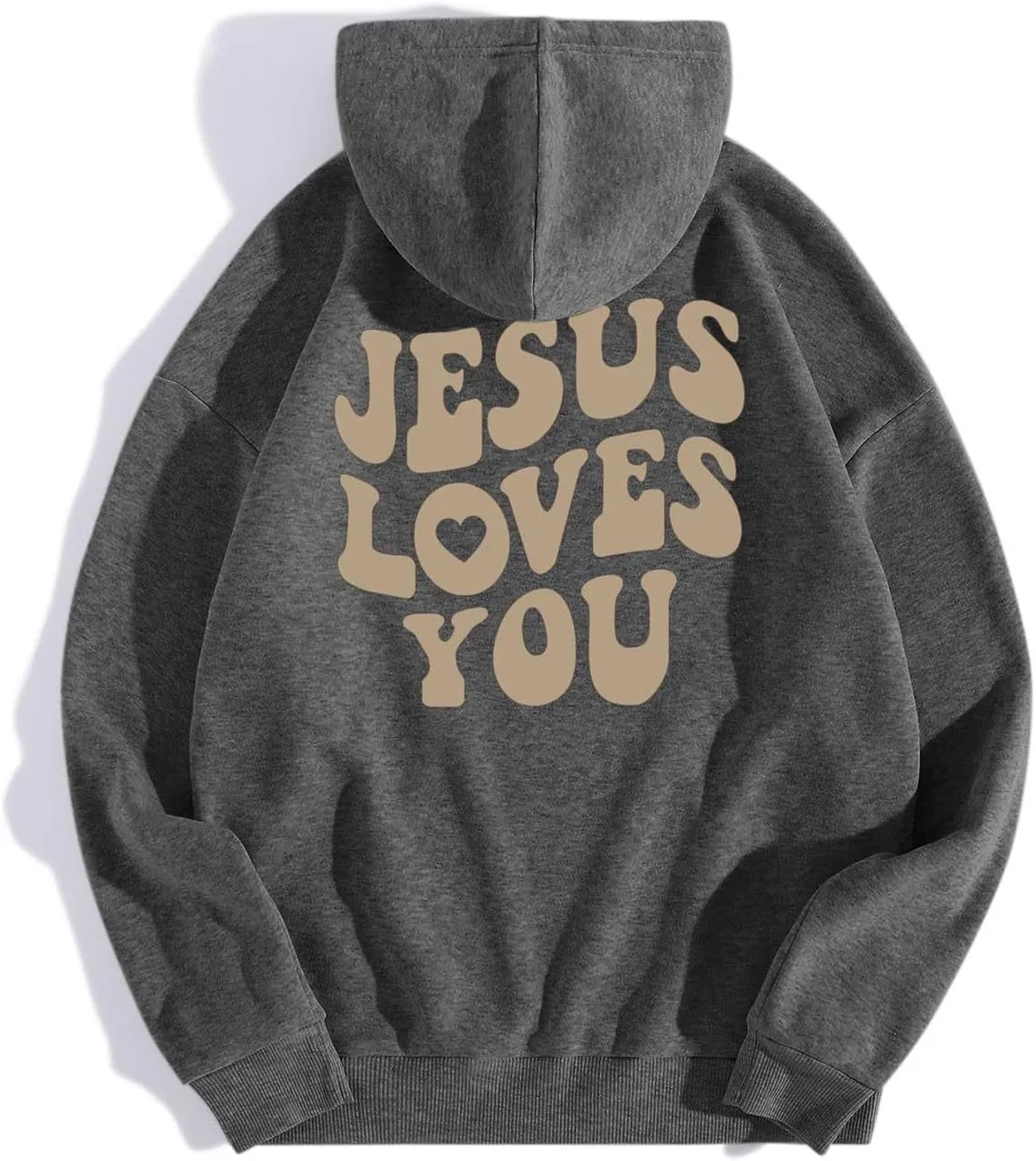 Women's Sweatshirt Plus Size Casual Jesus Letter Print Pullover Sweaters for Women Y2k Hoodies for Women Plus Size