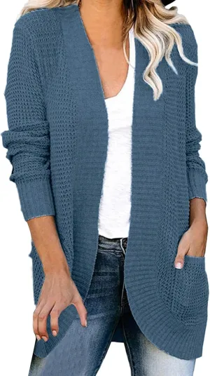 Women's Warm Hooded Cardigan Coats Winter Printed Knitted Button Oversized Long Cardigans Sweater for Women 2023